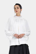 LOOSE GAIPELRE BLOUSE -OFF WHITE