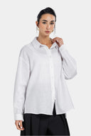PURE LINEN SHIRT -OFF WHITE