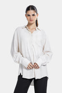 PLAIN LINEN SHIRT-BEIGE