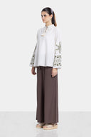 EMBROIDERY BLOUSE -Beige