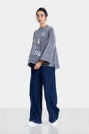 Slogan T.shirt -GRAY