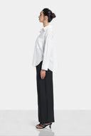 OVERSIZE LINEN SHIRT -OFF WHITE