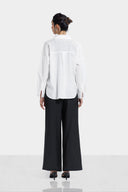 OVERSIZE LINEN SHIRT -OFF WHITE