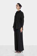 LINEN SHIRT -Black