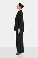 LINEN SHIRT -Black