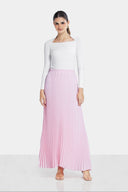 PLEATED SKIRT  -PINK