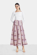 ART STRIPE SKIRT -SIMON