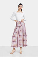 ART STRIPE SKIRT -SIMON
