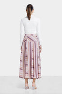 ART STRIPE SKIRT -SIMON