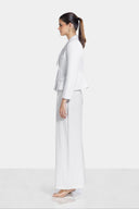 DOUBLE-BREASTED BLAZER -WHITE