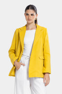 BRIGHT LINEN BLAZER -Yellow