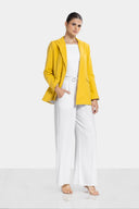 BRIGHT LINEN BLAZER -Yellow