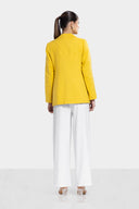 BRIGHT LINEN BLAZER -Yellow