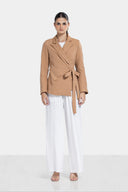 LUXURY WRAPPED BLAZER -HAVAN