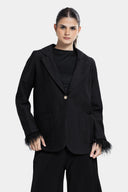 FEATHER EDGE BLAZER -Black