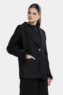 FEATHER EDGE BLAZER -Black