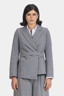 WRAPPED CAROH BLAZER -GRAY