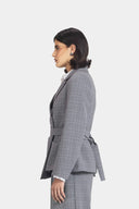 WRAPPED CAROH BLAZER -GRAY