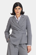 WRAPPED CAROH BLAZER -GRAY