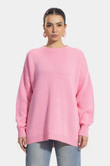 BRIGHT KNIT PULLOVER -PINK