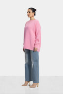 BRIGHT KNIT PULLOVER -PINK