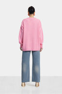 BRIGHT KNIT PULLOVER -PINK