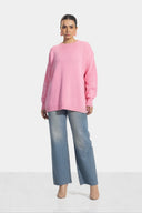 BRIGHT KNIT PULLOVER -PINK