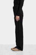 STRASS STRAIGHT DENIM PANTS-BLACK
