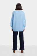 BRIGHT KNIT PULLOVER -BABY BLUE