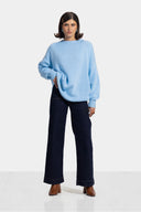 BRIGHT KNIT PULLOVER -BABY BLUE