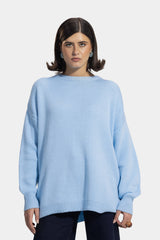 BRIGHT KNIT PULLOVER -BABY BLUE