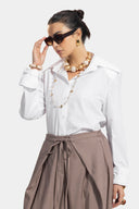 Padded White Shirt - white