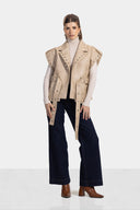 CROPPED EYE LETS VEST