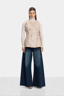 EYE LETS LEATHER VEST