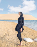 SWIMSHIRT PLAIN - BLUE BLACK